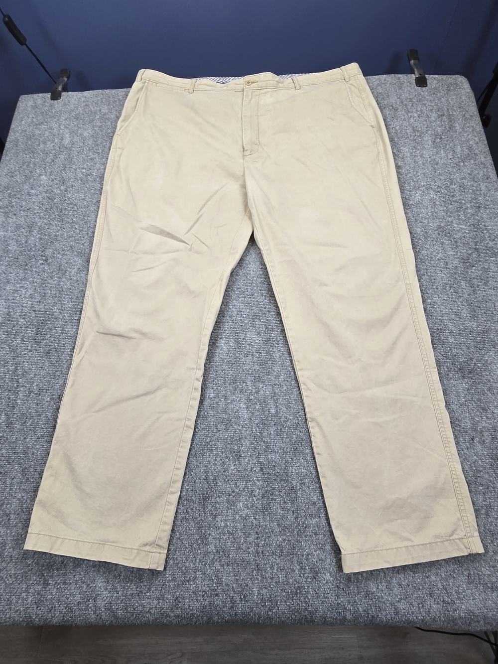 Daniel Cremieux Chino Pants Mens 46x32 Beige Tan Classic Flat Front Casual
